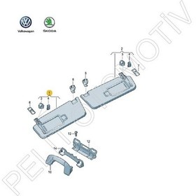 Resim Tiguan Sol Güneşlik Aynalı 5ta857551m 2016-2024 