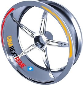 Resim Germany Desing Siyah Kırmızı Sarı Almanya Jant Şeridi Sticker 