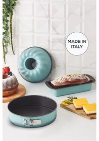 Resim Karaca Multichef Mito Green Karbon Çelik 3 Parça Kek Kalıbı Seti 