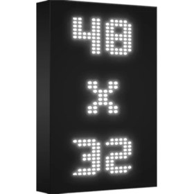 Resim Depo Tabela Reklam Beyaz Kayan Yazı LED Tabela 48 x 32 cm Çift Taraflı 