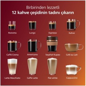 Resim Philips 12 Lezzetli Kahve, Paslanmaz Çelik, 1500w, Krom, Lattego Süt Sistemi, Kahve Makinesi 