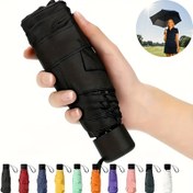 Resim Kompakt 6-Rib Mini Katlanabilir Şemsiye Seti - Küçük ve Taşınabilir, Ultra-Hafif Güneşlik Şemsiye, Mini Şemsiye, Taşınabilir Katlanabilir Şemsiye, 6-Kemik Hafif Kompakt Şemsiye, Güçlendirilmiş Çerçeve ile Rüzgar Geçirmez Güneşli Gün Şemsiyesi, Seyahat, Okul, Günlük Kullanım için Uygun, Unisex, Seyahat/Açık Hava Aktiviteleri/Günlük Seyahat için İdeal 