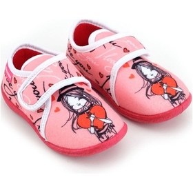 Resim Gezer Kışlık Kız Çocuk Cırt Cırtlı Ayarlanabilir Rahat Taban Panduf Ev Kreş Ayakkabı Ga2kpm.03372.00.0c0.f66 Kırmızı 