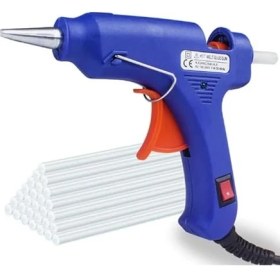 Resim Mini Silikon Tabancası, 20W Elektrikli Yapıştırıcı Tabancası, 16 Adet Ince Silikon Çubuk ile 