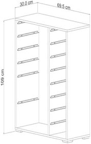 Resim Pratico 14 Sepetli Çok Amaçlı Oyuncak Dolabı Gri Beyaz 2d4k8u 