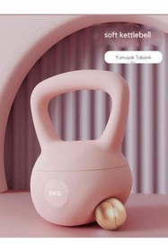 Resim Hepitop 5 Kg Soft Kettlebell - Yumuşak Tabanlı, Darbeye Dayanıklı, Sessiz Kullanım 