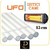 Resim Çetinler 45 Cm Infrared Ufo Isıtıcı 23mm Elektrikli Soba Camı 