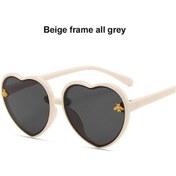 Resim Moonbıffykız Çocuk Kalp Şekilli Parlak Güneş Gözlüğü Uv Koruma Parti Aksesuarıyellow51gri Gri 