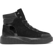 Resim Men's Black Lace-Up Nubuck Leather Sports Boots Derimod