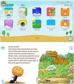 Resim Cankypu 7 İçinç Ekranlı Çift Kameralı Android Çekirdekli WiFi Erken Eğitici Öğrenme Makinesi Küçük Çocuklar İçin 