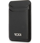 Resim Tumi Lisanslı 2 Hazneli Metal Logolu Deri Magnetik Kartlık Siyah 