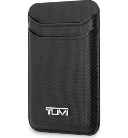 Resim Tumi Lisanslı 2 Hazneli Metal Logolu Deri Magnetik Kartlık Siyah 