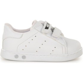 Resim Kiko Kids Royzo Cırtlı Işıklı Erkek Bebek Spor Ayakkabı Beyaz 