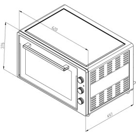 Resim Simfer 7032 Beyaz 70 LT Turbo Fan Mini/Midi Fırın - 4 Fonksiyon, Yoğurt Yapma & Buz Çözme Özellikli 