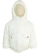 Resim Babydola Erkek Bebek Peluş Kapşonlu Cepli Polar Mont 
