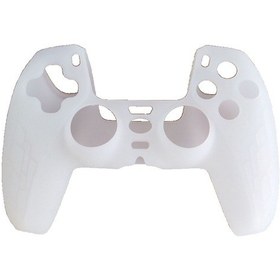 Resim Ps5 Gamepad Silikon Kılıf İçin Kaymaz Doku Kalınlaşmış Koruyucu Kapak Beyaz 