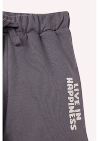 Resim Defacto Erkek Bebek Baskılı Esnek Belliı Şort E1018a525smgr452 Gri 