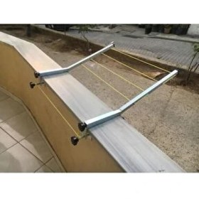 Resim Belirtilmemiş Balkon Duvarı Çamaşır Kurutma Askılığı Paslanmaz Elektrostatik Boya ile Kaplı 20-40 cm Uyumlu 