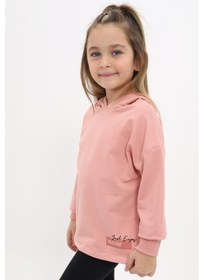 Resim Toontoy Kız Çocuk Baskılı Sweatshirt Koyu Pudra 