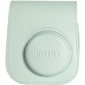 Resim Instax Mini 12 Yeşil Deri Çanta 