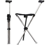 Resim Taşıma Askılı Yürüyüş Çekirgesi - Ayarlanabilir Yükseklik, Hafif Sağlam Çerçeve, Ergonomik Tutma Kolu ve Yürüyüş, Kamp, Seyahat, Yaşlılar İçin Destek, Yürüyüş Ekipmanı, Kamp Mobilyaları, Kompakt Tasarım, Güvenli Kilitleme Mekanizması 