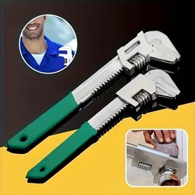 Resim F tipi Ayarlanabilir Sağ Açılı Anahtar, F tipi Anahtar, Çok Fonksiyonlu Sağ Açılı Ayarlanabilir Anahtarlar, Evrensel Boru Pense, Kanalizasyon Banyo Su Boru Pensesi, Geniş Açılı Ayarlanabilir Anahtar 