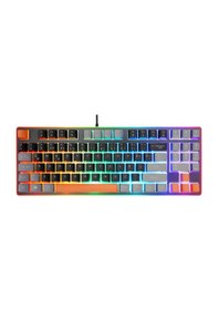 Resim Acer Emachines Eak216 Rainbow Aydınlatmalı Tkl Oyuncu Klavyesi - Siyah Gri Turuncu Q Standart 