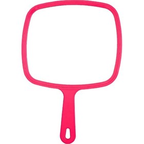 Resim Asma Delikli Kırmızı Büyük El Aynası Makyaj Aynası Diğer 