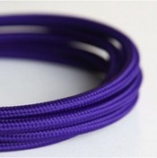 Resim ekiLamp Dekoratif Örgülü Mor Renkli 2x0,50mm Sargı Kablo (5 Metre) 