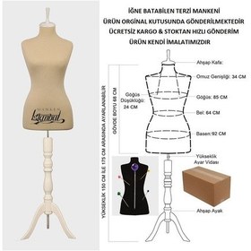 Resim Videolu Ürün-36 Beden Iğne Batabilen Terzi Mankeni Prova Mankeni 527200906 