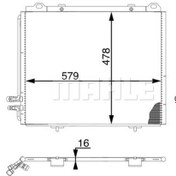 Resim KNECHT AC196000S Klima Radyatörü (580×478×16) W210 S210 E 200 E 230 E 240 E 280 M 111.942 (Eno:8Fc351036761) 