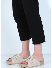 Resim Apella 461-3 Hera Petli Günlük Kadın Düz Terlik 001 