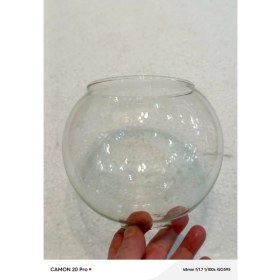 Resim Ada Avize Şeffaf Büyük Top Fanus Avize Camı ( BOY 14CM-ÇAPI 14 CM) 