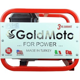 Resim Goldmoto GM4BJBS Benzinli 4 Kva Nsm Alternatörlü Monofaze Jeneratör 