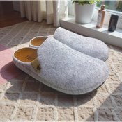 Resim Twigy Tam Ortopedik Keçe Erkek Ev Terliği 