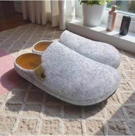 Resim Twigy Tam Ortopedik Keçe Erkek Ev Terliği 