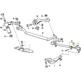 Resim Heropar Bmw E24 E28 E31 E32 ve E34 Uyumlu Frow Dış Rot Başı 32211135819 