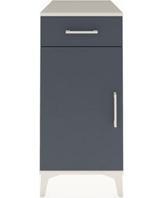 Resim Kronos Komodin Tek Raflı Tek Çekmeceli Tek Kapaklı 44x59x96 Aytaşı-antrasit Aytası 