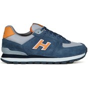 Resim Hammer Jack Hakiki Deri Kot Mavi-Turuncu Kadın Ayakkabı 102 19250 - 550982151 