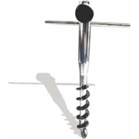 Resim Arteous Burgulu Metal Şemsiye Kazığı Plaj Kazığı 41 Cm Sıkma Aparatlı 