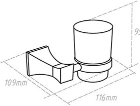 Resim Fause Diş Fırçalık Forte Krom 