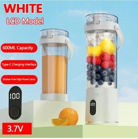 Resim Topnotch Led Beyaz Taşınabilir Meyve Sıkacağı 12 Bıçaklı Güçlü Motor 600ml Dijital Ekran 