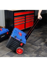 Resim Workpro Wp283032 54lt 56x44,2x50cm Tekerlekli Kilitli Profesyonel Takım Çantası 
