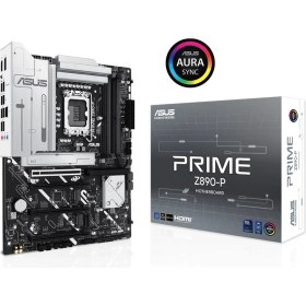 Resim Asus Prime Z890-P 7600mhz (OC) RGB M.2 1851p ATX Anakart 