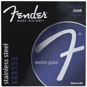 Resim Fender Stainless 350s Stainless Steel Ball End 350R .010-.046 Elektro Gitar Teli 