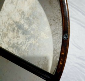 Resim Percussion Leather Frame Shaman Hand Drum Bendir 