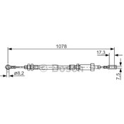 Resim BOSCH 1987482002 El Fren Teli Ducato 94-06 / Boxer 94-06 / Jumper 94-06 2.5Td TDI 