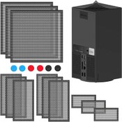 Resim XYGCACO Xbox Serisi X Konsolu için Toz Filtresi, Üst Kasa Havalandırma Toz Geçirmez Filtre Kapağı, 6 adet Thump Grip Kapağı 3 Paket içerir 