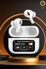 Resim Favors Air Pro 2 Anc Dokunmatik Ekranlı Bluetooth Kulaklık İos Android Tüm Telefonlara Uyumlu Kulaklık 