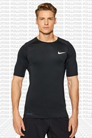 Resim Nike Pro Dri Fit Men's Tight Fit Short Sleeve Top Slim Fit Body Tişört Siyah 